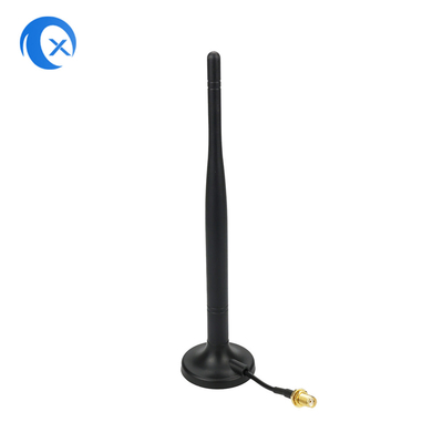 2.4G 5.8g Διπλή ζώνη 7 DBi WiFi Extender Μαγνητική κεραία με SMA θηλυκό σύνδεσμο