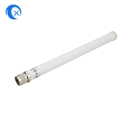 2.4G + 5.8G Διπλή ζώνη υψηλής αύξησης 7DBi WiFi εξωτερική αδιάβροχη κεραία υαλοπλαστικής με N αρσενικό συνδέτη