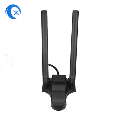 Διπλή ζώνη 2.4GHz 5GHz RP-SMA WIFI κεραίες με καλώδιο επέκτασης 6,5 ποδιών για PC Desktop Computer Wireless Bluetooth