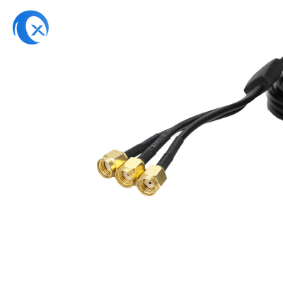 2.4G/5G Τριπλή 7dBi Αντένα WiFi Bluetooth Ασύρματος Εκτεταστής Μαγνητική Αντένα Με RP-SMA αρσενικό σύνδεσμο