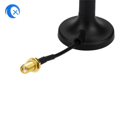 2.4G 5.8g Διπλή ζώνη 7 DBi WiFi Extender Μαγνητική κεραία με SMA θηλυκό σύνδεσμο