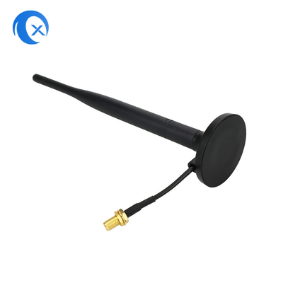 2.4G 5.8g Διπλή ζώνη 7 DBi WiFi Extender Μαγνητική κεραία με SMA θηλυκό σύνδεσμο