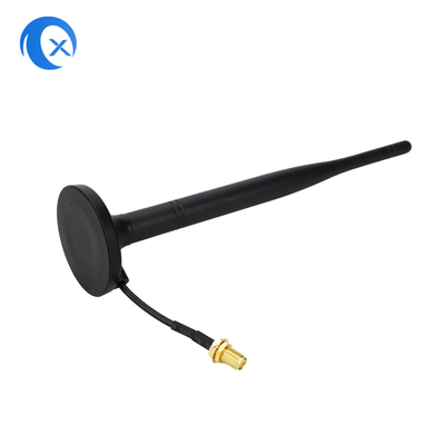 2.4G 5.8g Διπλή ζώνη 7 DBi WiFi Extender Μαγνητική κεραία με SMA θηλυκό σύνδεσμο