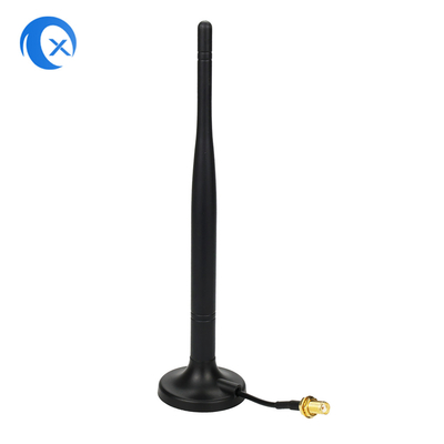 2.4G 5.8g Διπλή ζώνη 7 DBi WiFi Extender Μαγνητική κεραία με SMA θηλυκό σύνδεσμο