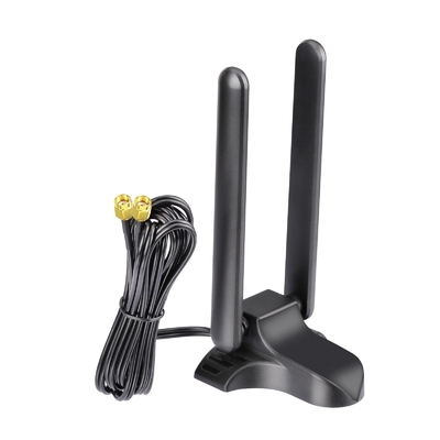 WiFi 6E Αντένα Tri-Band 2.4GHz 5GHz 6GHz Μαγνητική Βάση WiFi Αντένες RP-SMA Συνδέτης Για PC Desktop Ασύρματος Router