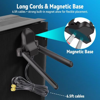 2.4GHz 5GHz 6GHz Κεραία WiFi με Μαγνητική Βάση