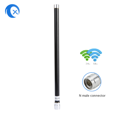 2.4GHz 5.8GHz Διπλή ζώνη 7dBi Υψηλό κέρδος Παντοκατευθυντικός εξωτερικός / εσωτερικός σταθμός βάσης Αντένα από γυαλί ίνες