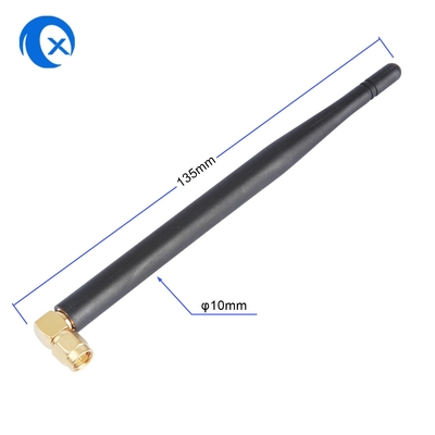 SMA αρσενικό σύνδεσμο Mount High Gain 5dBi 868MHz 2.4G Αντένα NFC σταθερή δεξιά γωνία WiFi Ρουχένια Αντίκα Αντένα για Router
