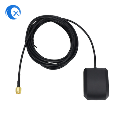 1575.42MHz 27dBi Αντένα GPS με δύο ενισχυτικά αυτοκίνητο DVD πλοήγηση GPS ενεργή κεραία 3m μέτρα SMA αρσενικό σύνδεσμο