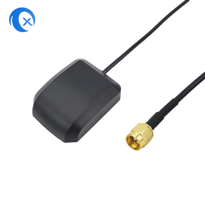 1575.42MHz 27dBi Αντένα GPS με δύο ενισχυτικά αυτοκίνητο DVD πλοήγηση GPS ενεργή κεραία 3m μέτρα SMA αρσενικό σύνδεσμο