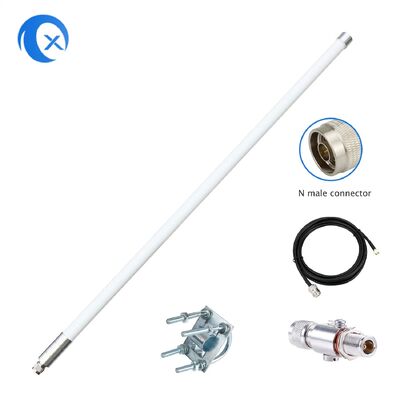 5.8 dBi Lora Fiberglass Antenna 868MHz Εξωτερική εσωτερική ολικής κατεύθυνσης κεραία με 10FT Ultra Low Loss Kmr200 καλώδιο για Nebra Rak Rak V2 Syncrob