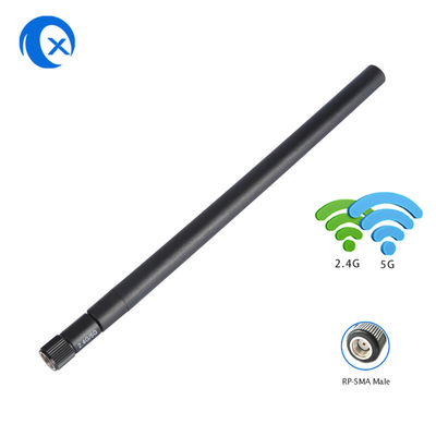 Στροφέων RP SMA συνδετήρων διπλή κεραία 5dBi WiFi ζωνών πανκατευθυντική