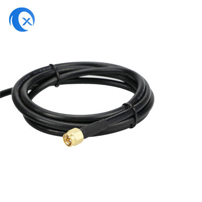 Ο αρσενικός συνδετήρας 4G LTE SMA μαγνητικός τοποθετεί την κεραία με το καλώδιο LMR195