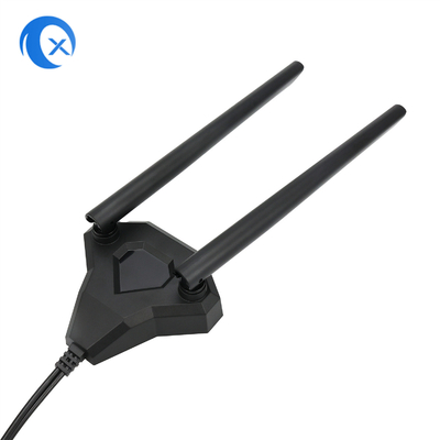 μαγνητική βάση κεραιών ζωνών 2.4GHz 5GHz διπλή για τον ασύρματο δρομολογητή καρτών δικτύων pci-ε WiFi