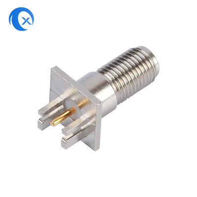 50OHM τα θηλυκά κάθετα PCB σύνθετης αντίστασης SMA τοποθετούν CNC συνδετήρων τα μηχανικά μέρη