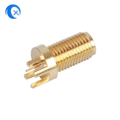 50OHM τα θηλυκά κάθετα PCB σύνθετης αντίστασης SMA τοποθετούν CNC συνδετήρων τα μηχανικά μέρη