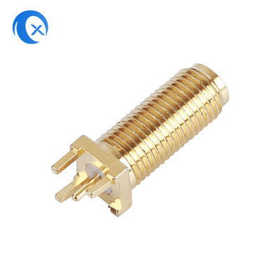 50OHM τα θηλυκά κάθετα PCB σύνθετης αντίστασης SMA τοποθετούν CNC συνδετήρων τα μηχανικά μέρη