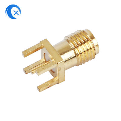 50OHM τα θηλυκά κάθετα PCB σύνθετης αντίστασης SMA τοποθετούν CNC συνδετήρων τα μηχανικά μέρη