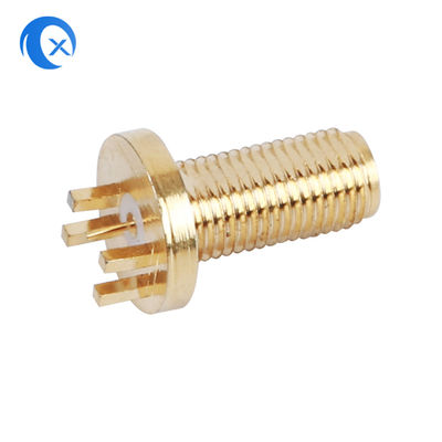 50OHM τα θηλυκά κάθετα PCB σύνθετης αντίστασης SMA τοποθετούν CNC συνδετήρων τα μηχανικά μέρη